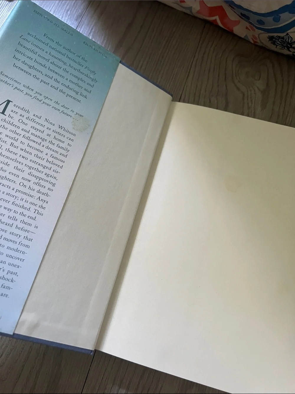 Winter Garden by Kristin Hannah - Soft Teal & Cream Hardcover